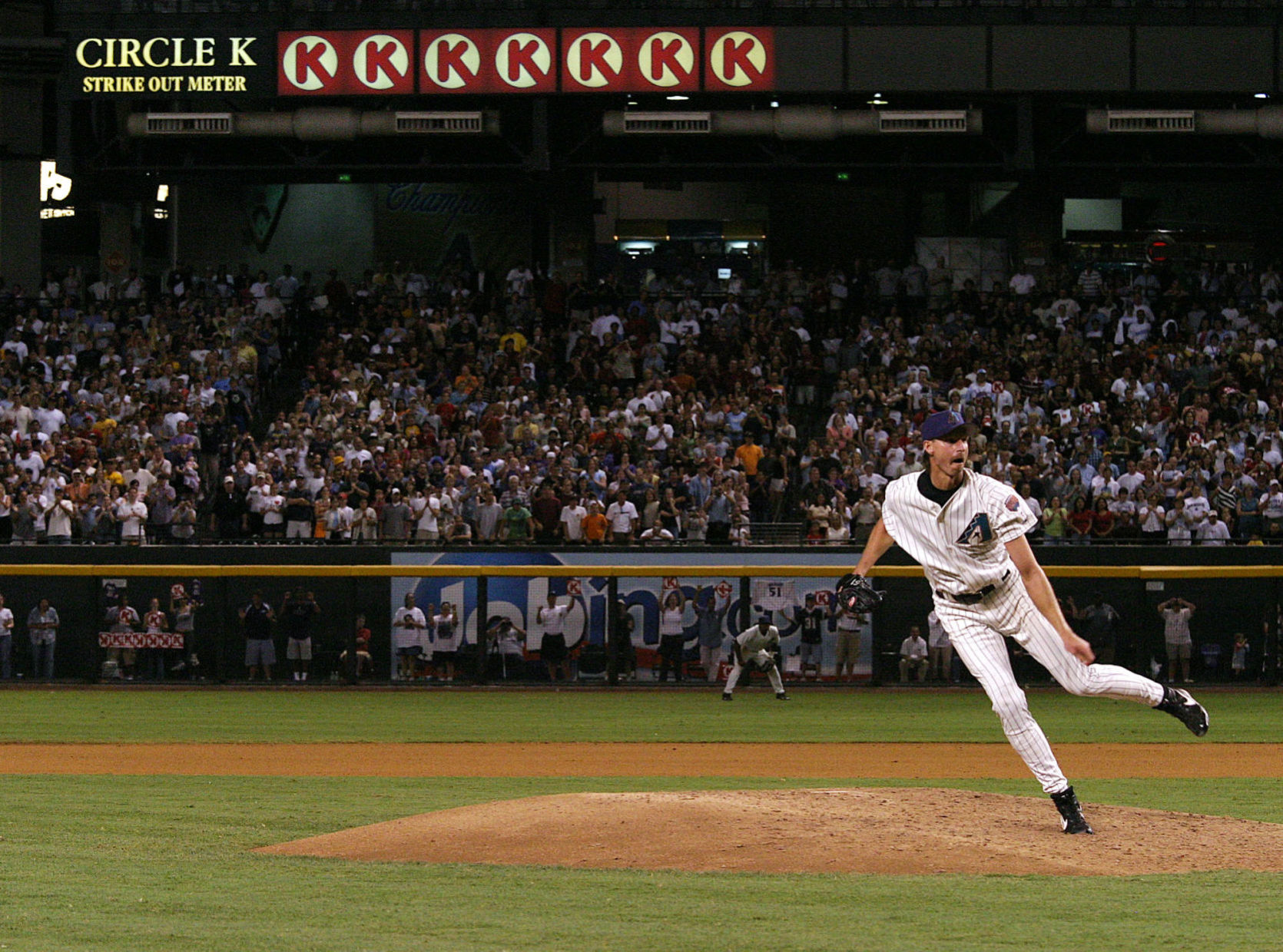 2004: Randy Johnson becomes 4th pitcher to record 4,000 strikeouts
